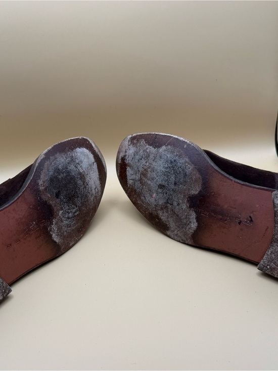 Salvatore Ferragamo Studio Brown Suede Single Monk Strap Shoes Box COA 8 D main image 5